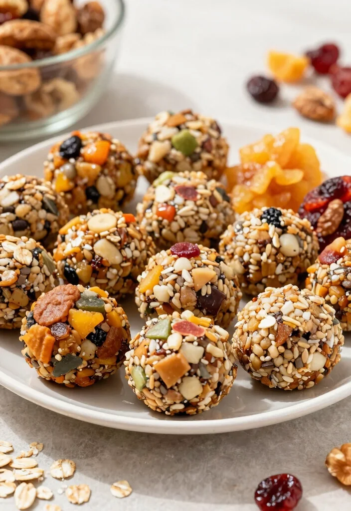 14 Easy Breakfast Recipes That Will Kickstart Your Day with Nutrition! - 10. Fruit and Nut Energy Bites 1