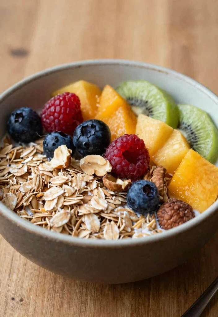 14 Easy Breakfast Recipes That Will Kickstart Your Day with Nutrition! - 14. Muesli with Fresh Fruit 1
