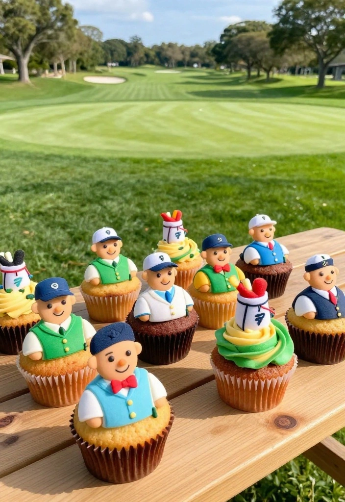 16 Golf Cupcake Designs: Mini Treats for Your Next Golf Event - 6. Caddie Cupcakes 1