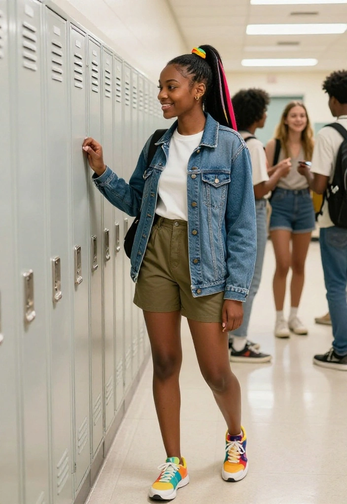 18 Aesthetic Hairstyles with Ribbon to Rock Back to School - 4. Side Ponytail with Ribbons 1