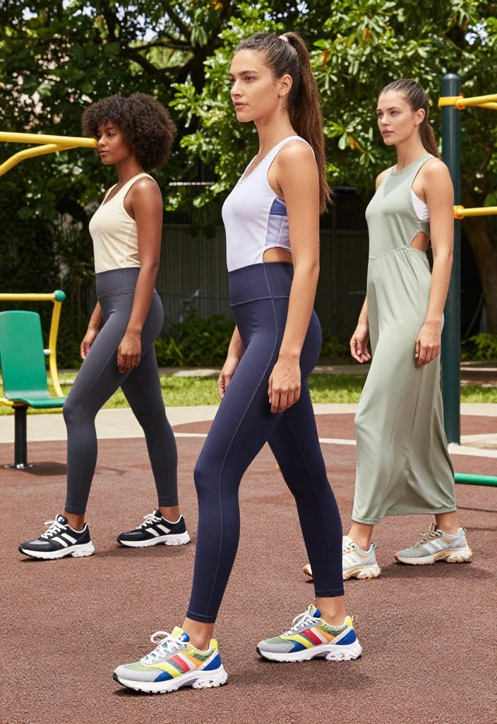 18 Alt Workout Outfits for Gym-Goers Who Refuse to Wear Basic Activewear - 14. Sporty Maxi Dresses with Sneakers 1