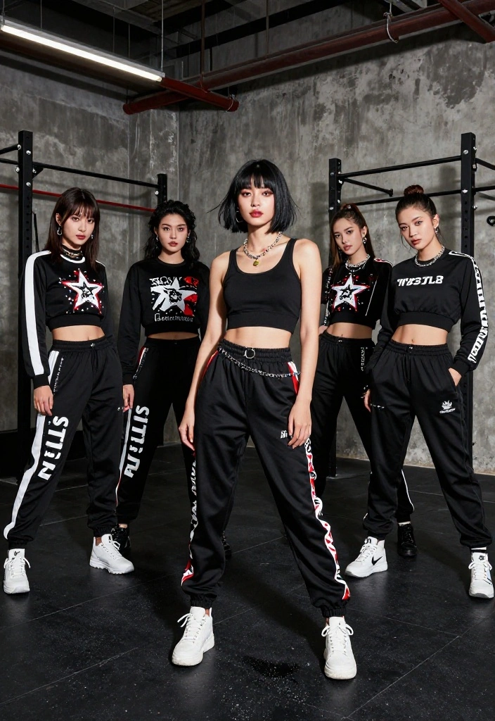 18 Alt Workout Outfits for Gym-Goers Who Refuse to Wear Basic Activewear - 8. Punk Rock-Inspired Tracksuits 1