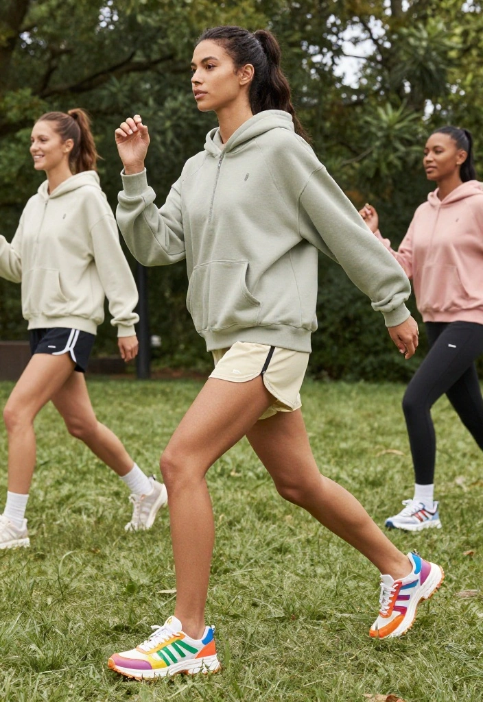 18 Baggy Workout Outfits That Are Comfortable Without Looking Sloppy - 14. Stylish Sneakers 1