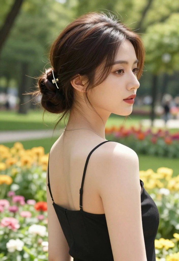 18 Claw Clip Summer Updo Hairstyles You Can Do in Seconds - 11. Simple Twisted Updo 1