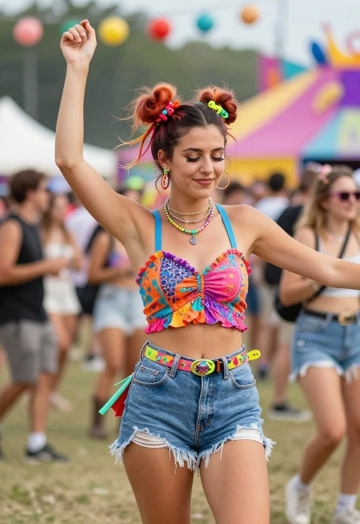 18 Claw Clip Summer Updo Hairstyles You Can Do in Seconds - 8. Fun and Flirty Space Buns 1