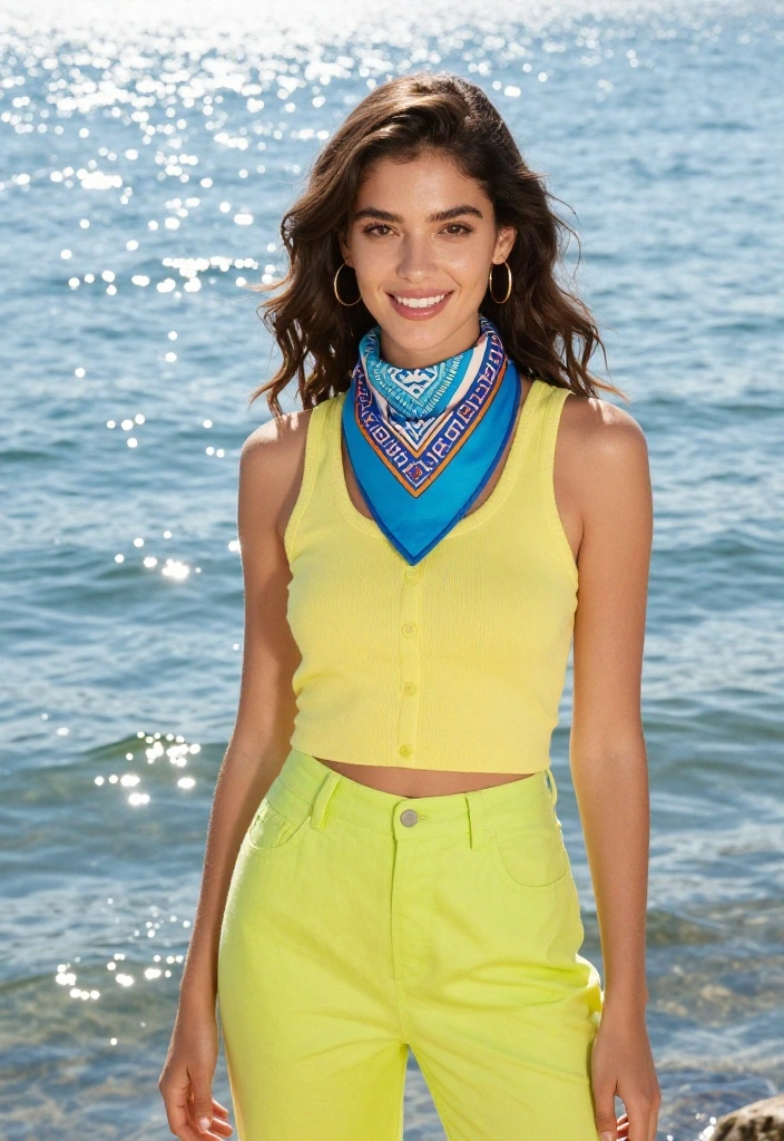 18 Cute Bandana Lake Hairstyles You Absolutely Must Try - 14. Color Block Bandana Look 1