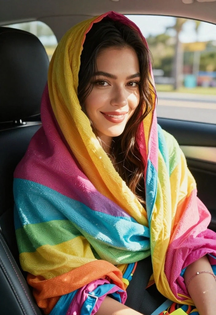 18 Easy Waterpark Hairstyles You Can Do Quickly in the Car - 11. Easy Hair Wrap 1