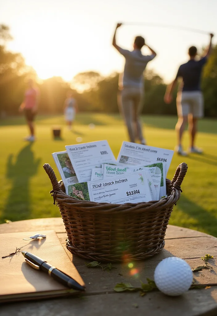 18 Golf Gift Basket Ideas: The Perfect Present for the Golfer in Your Life - 12. Golf Lesson Vouchers 1