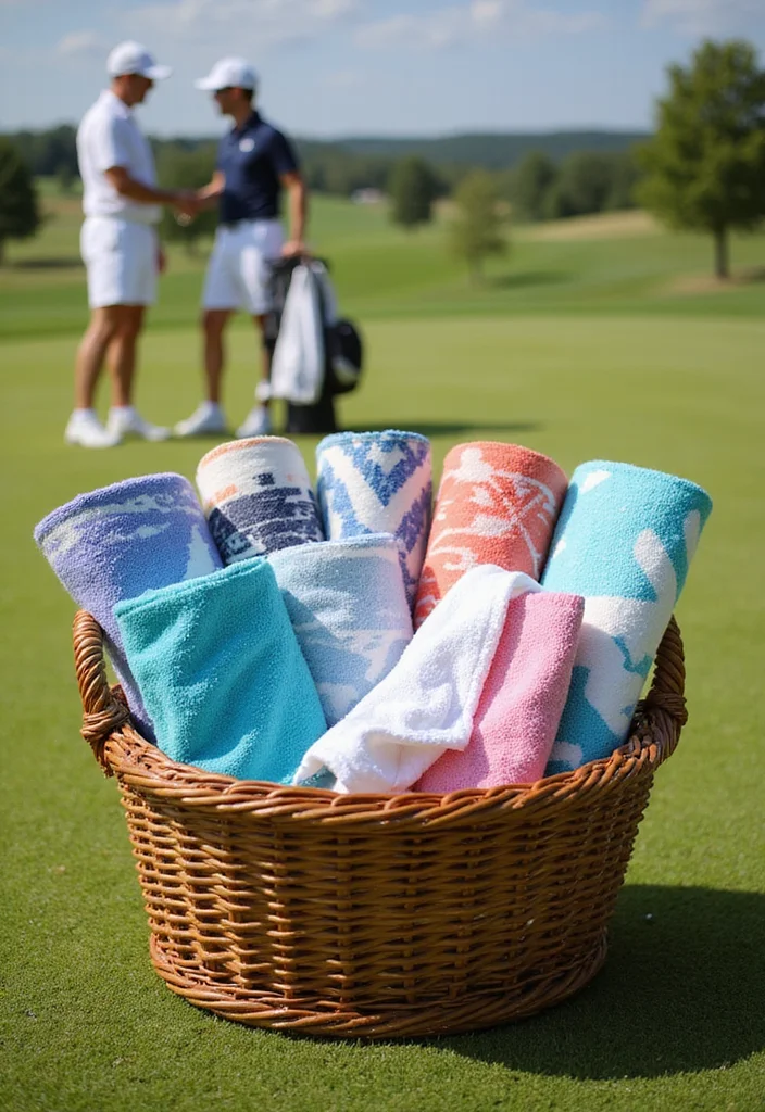 18 Golf Gift Basket Ideas: The Perfect Present for the Golfer in Your Life - 4. Stylish Golf Towels 1