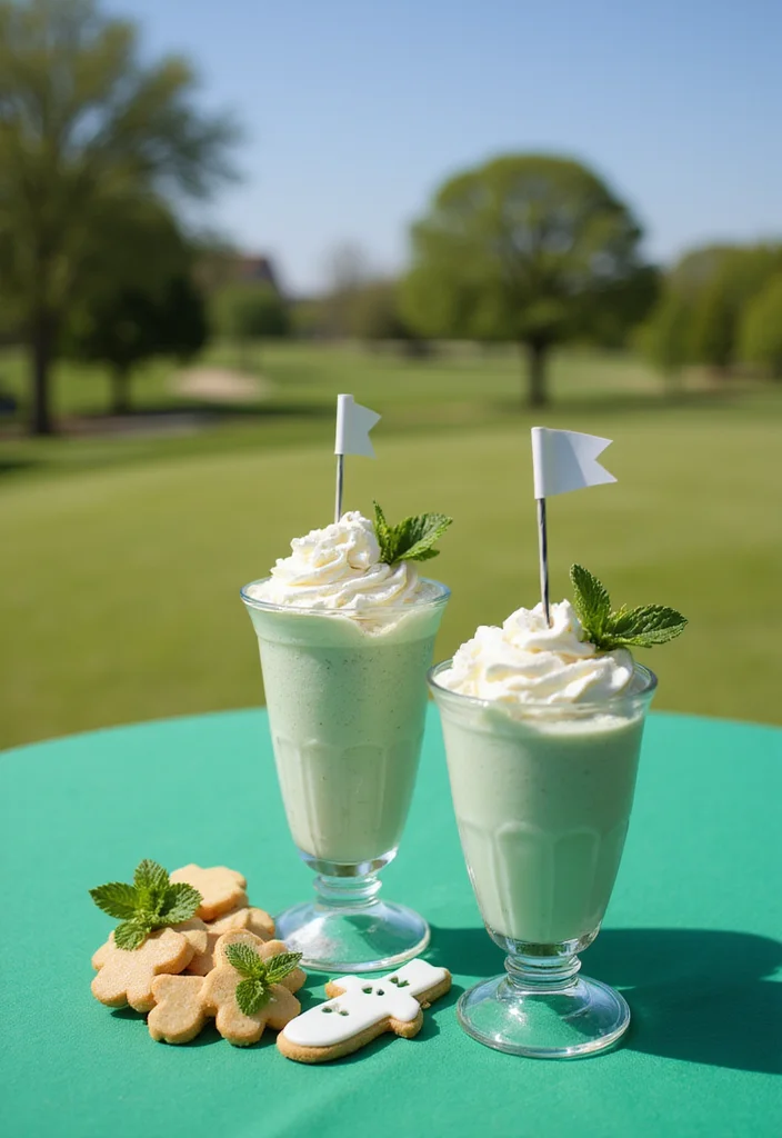 18 Golf Themed Desserts: Cakes, Cookies, and Treats for Any Event - 13. Windy Day Milkshakes 1