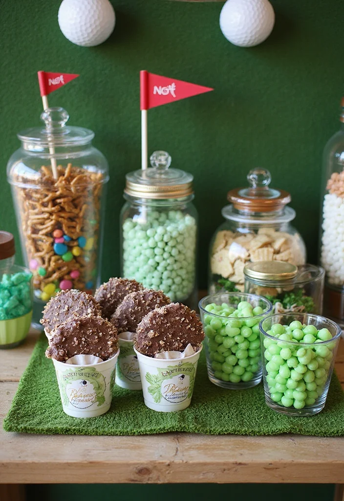 18 Golf Themed Desserts: Cakes, Cookies, and Treats for Any Event - 18. Caddie's Candy Bar 1