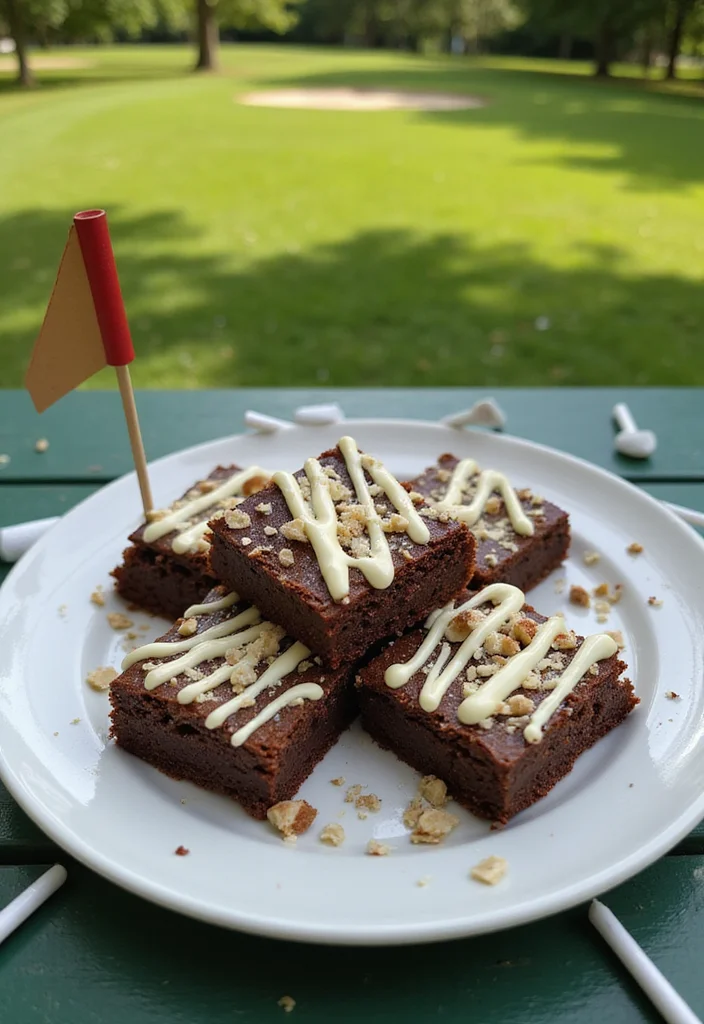 18 Golf Themed Desserts: Cakes, Cookies, and Treats for Any Event - 5. Birdie Brownies 1
