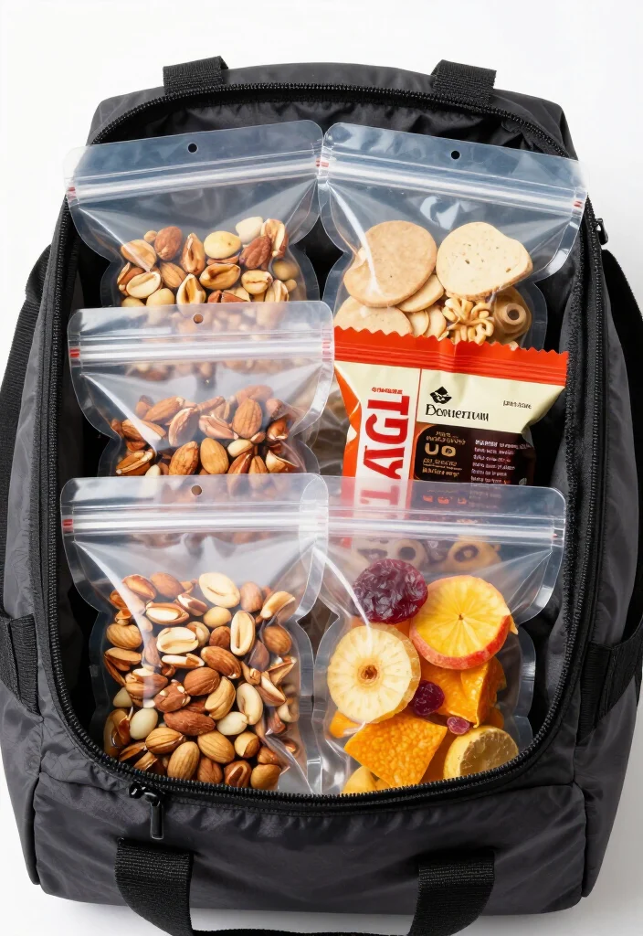 18 Gym Bag Organization Ideas to Keep All Your Essentials in Perfect Order - 12. Pack Snacks Wisely 1