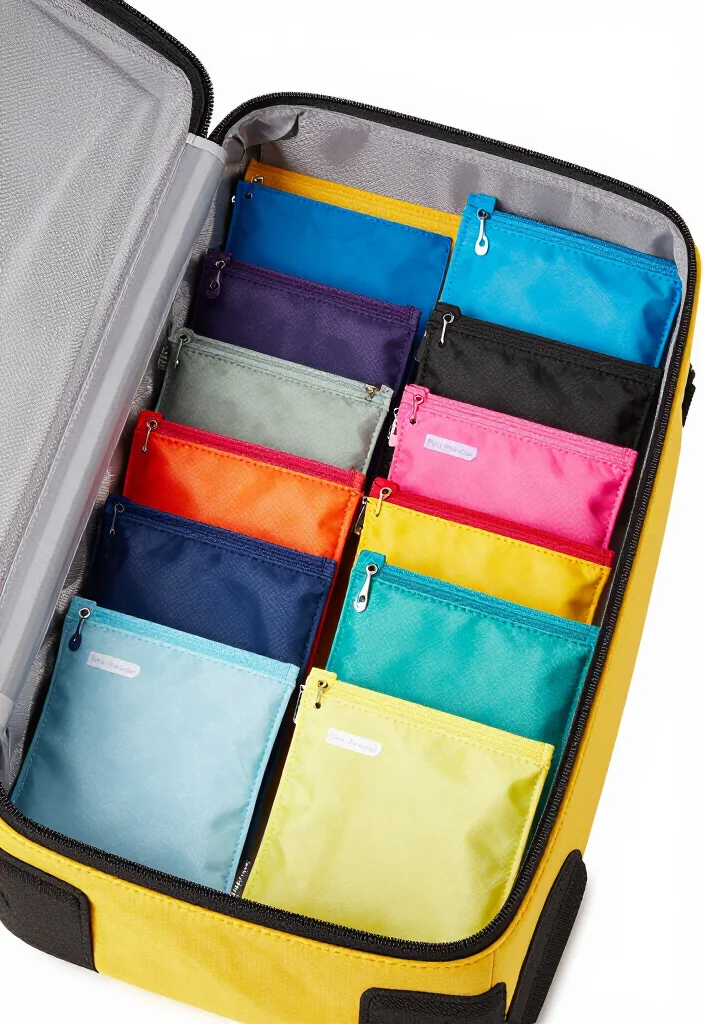 18 Gym Bag Organization Ideas to Keep All Your Essentials in Perfect Order - 15. Label Your Pouches 1