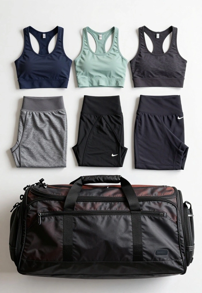 18 Gym Bag Organization Ideas to Keep All Your Essentials in Perfect Order - 18. Plan Your Outfits Ahead 1