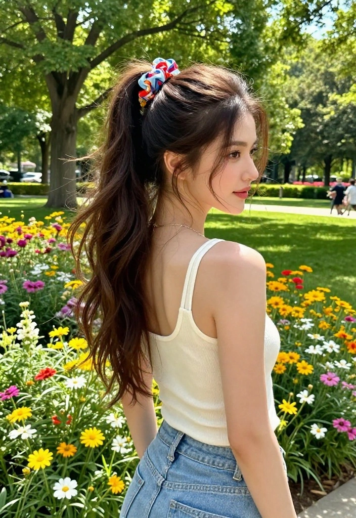 18 Heat-Resistant Hot Weather Hairstyles for Super Long Locks - 1. Breezy High Ponytail 1