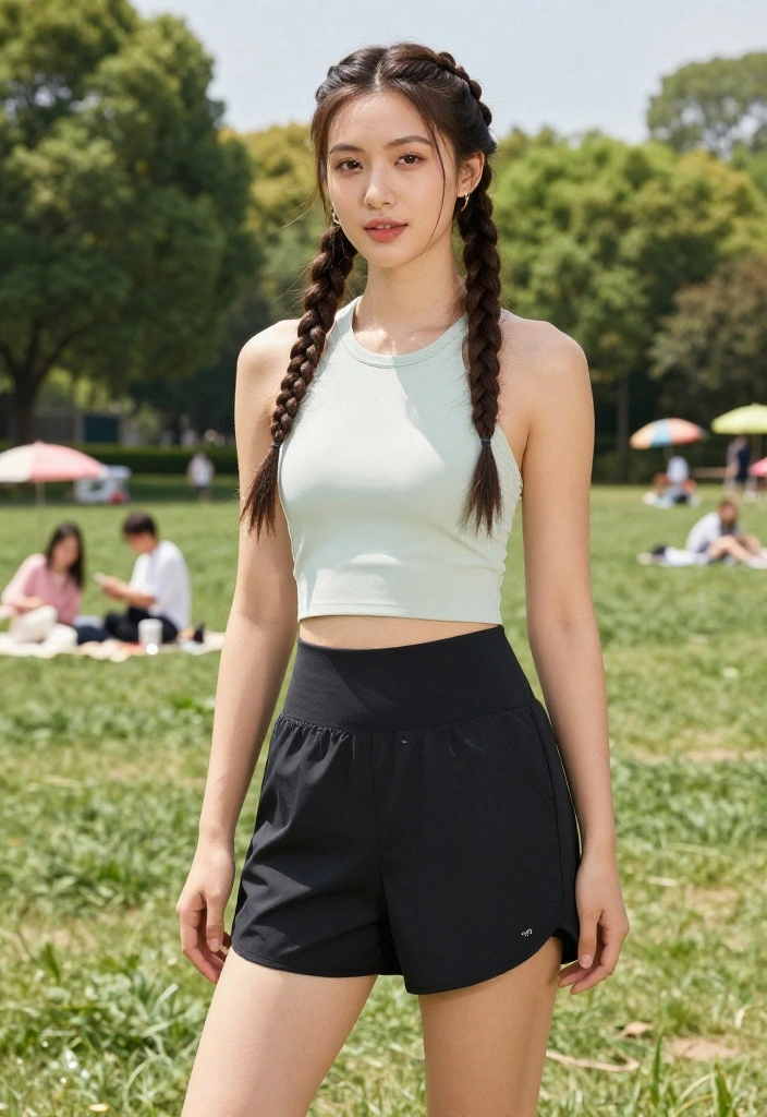 18 Heat-Resistant Hot Weather Hairstyles for Super Long Locks - 10. Double Dutch Braids 1