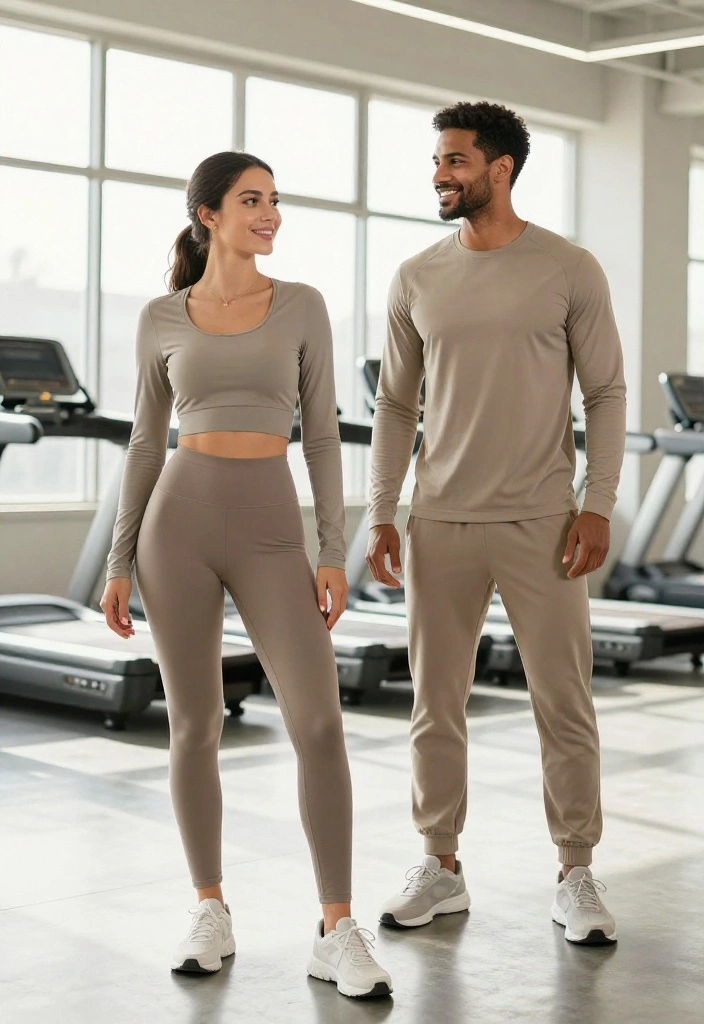 18 Matching Gym Outfit Sets for Couples Who Take Their Fitness Journey Seriously - 16. Modest Activewear 1