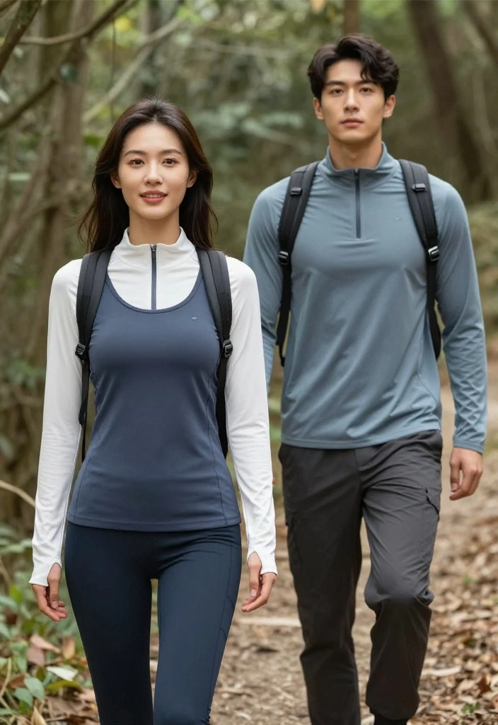 18 Matching Gym Outfit Sets for Couples Who Take Their Fitness Journey Seriously - 17. Stylish Layered Looks 1