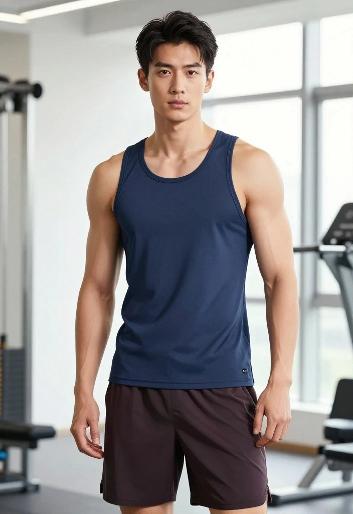 18 Men's Workout Outfit Sets That Make Getting Dressed for the Gym Effortless - 11. The Layered Tank Look 1