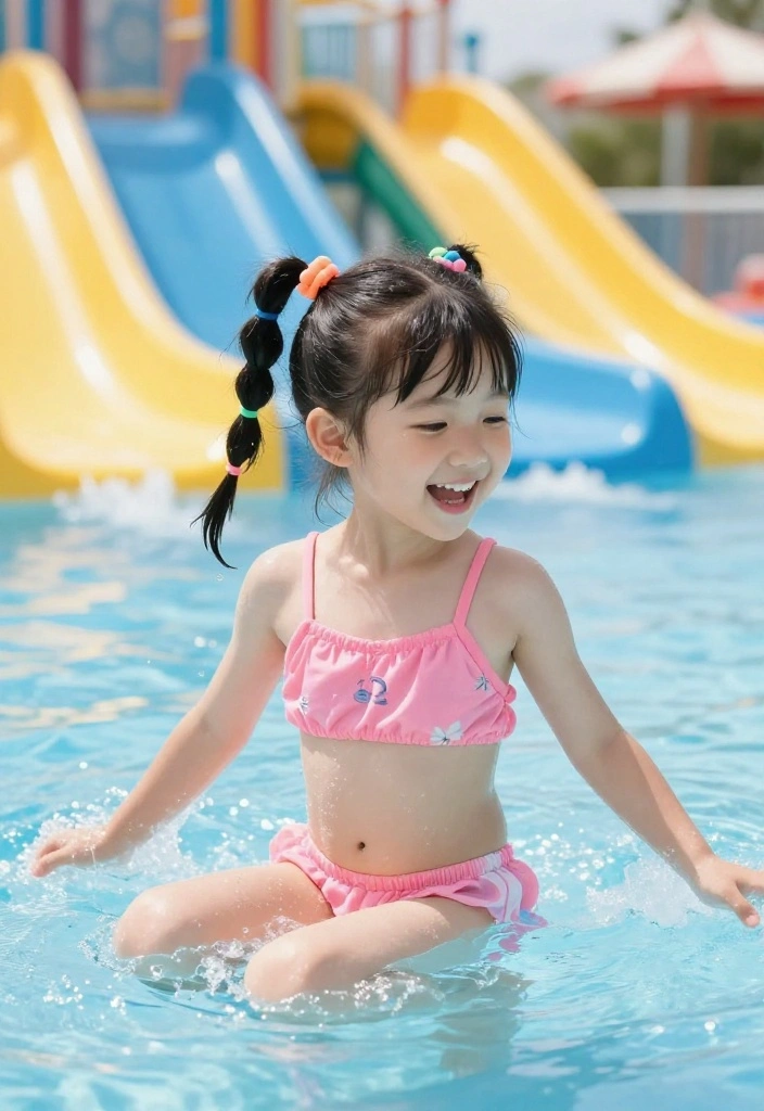 18 Practical Waterpark Hairstyles Your Tweens and Teens Will Love - 13. Bubble Ponytail 1