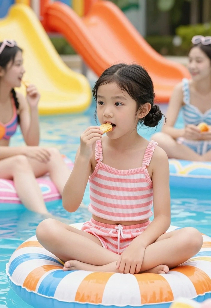 18 Practical Waterpark Hairstyles Your Tweens and Teens Will Love - 7. Low Side Bun 1