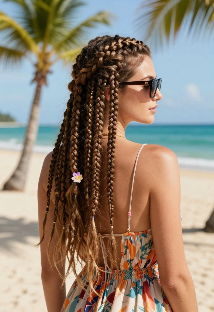 18 Protective Hot Weather Hairstyles to Try on Your Next Vacation - 1. Braided Crown 1