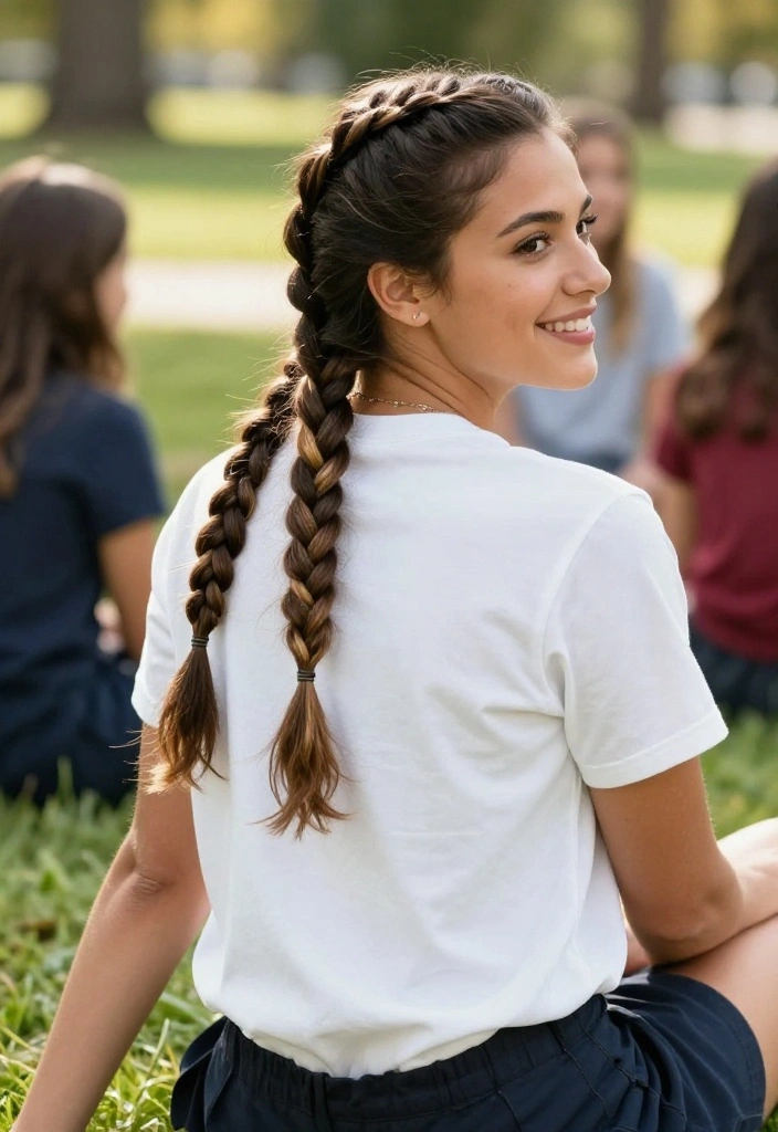 18 Quick Back to School Hairstyles Perfect for Medium Hair - 11. Fishtail Braid 1