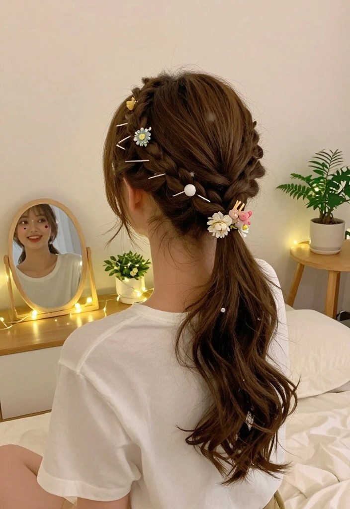 18 Quick Back to School Hairstyles Perfect for Medium Hair - 4. Braided Headband 1