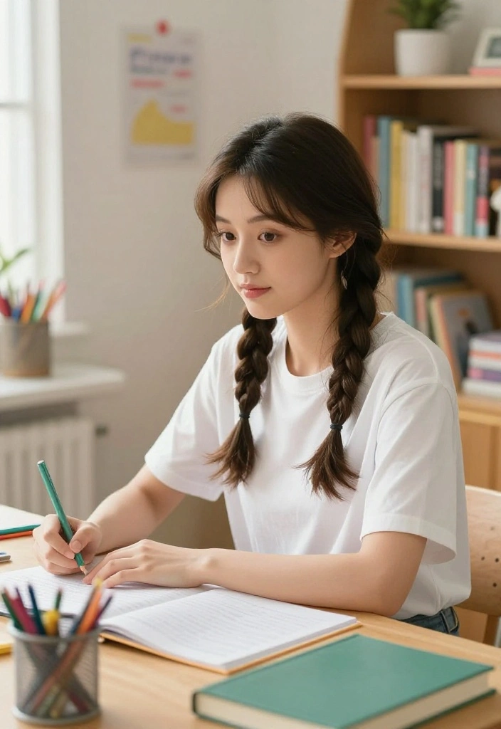 18 Quick Back to School Hairstyles Perfect for Medium Hair - 6. Simple Side Braid 1