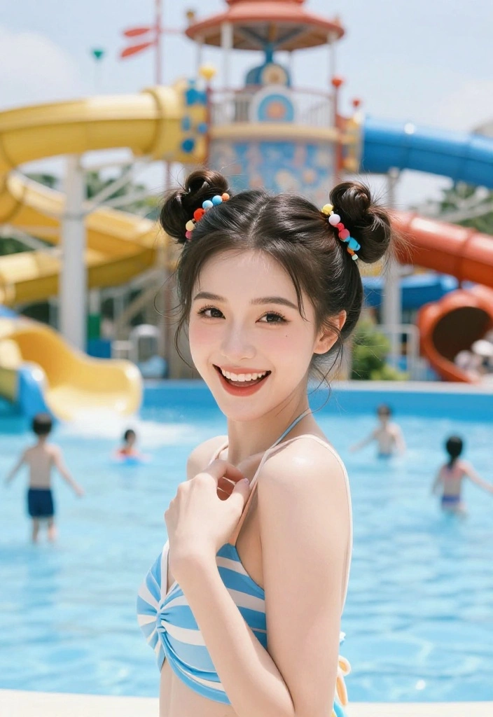 18 Secure Bun Waterpark Hairstyles Specifically for Long Hair - 9. The Double Bun 1
