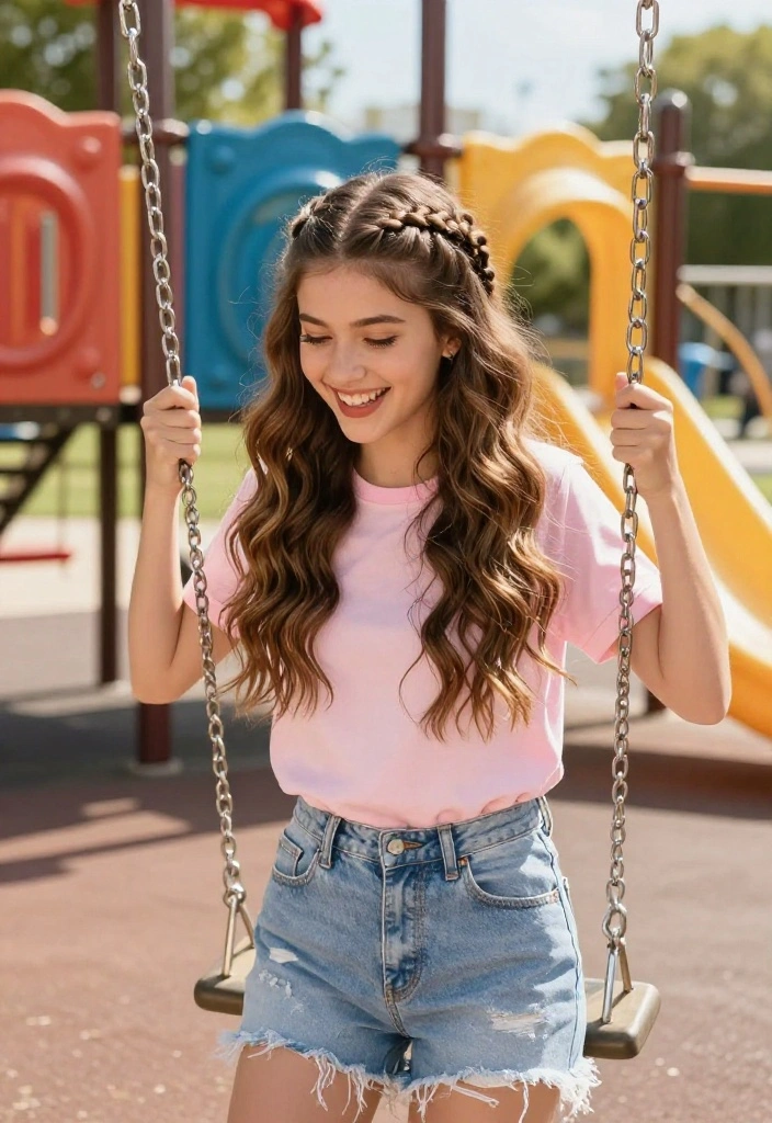 18 Simple Back to School Hairstyles That Will Actually Last All Day - 2. Braided Half-Updo 1
