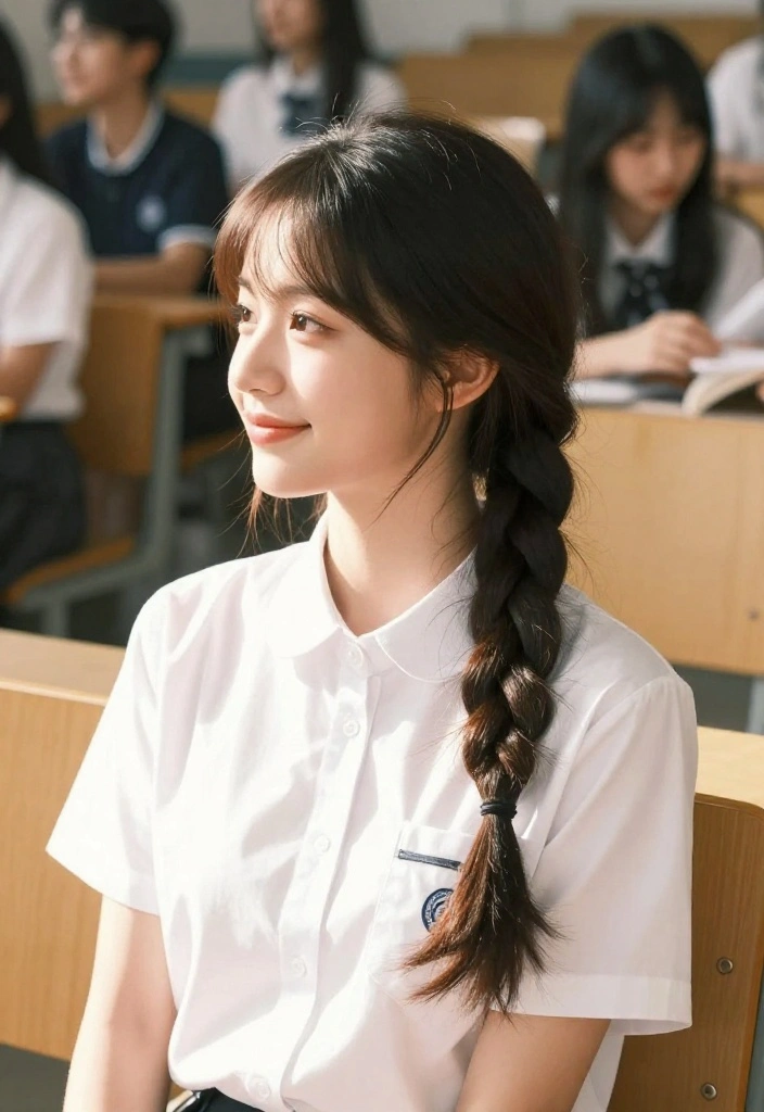 18 Simple Back to School Hairstyles That Will Actually Last All Day - 9. Elegant Low Side Braid 1