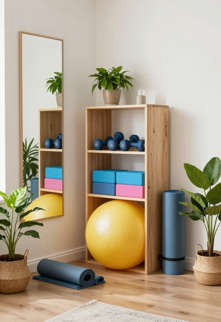 18 Small Home Gym Ideas That Fit in Apartments, Spare Rooms, and Tight Corners - 1. Corner Workout Station 1