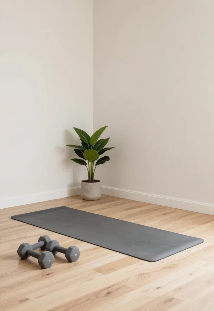 18 Small Home Gym Ideas That Fit in Apartments, Spare Rooms, and Tight Corners - 11. Minimalist Design 1