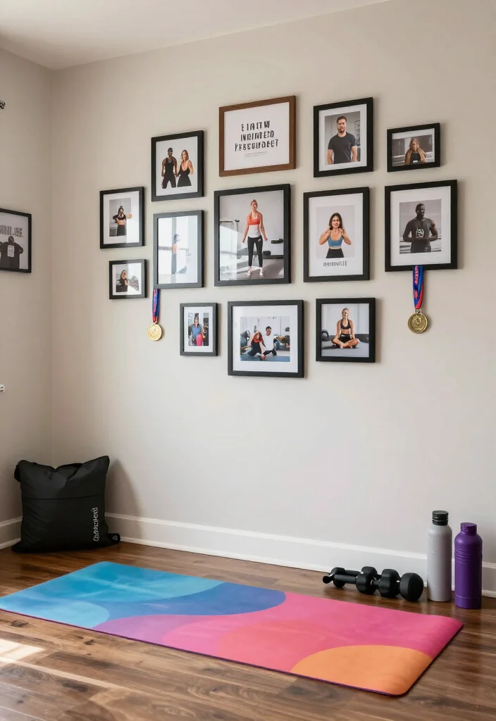 18 Small Home Gym Ideas That Fit in Apartments, Spare Rooms, and Tight Corners - 15. Personal Touches 1