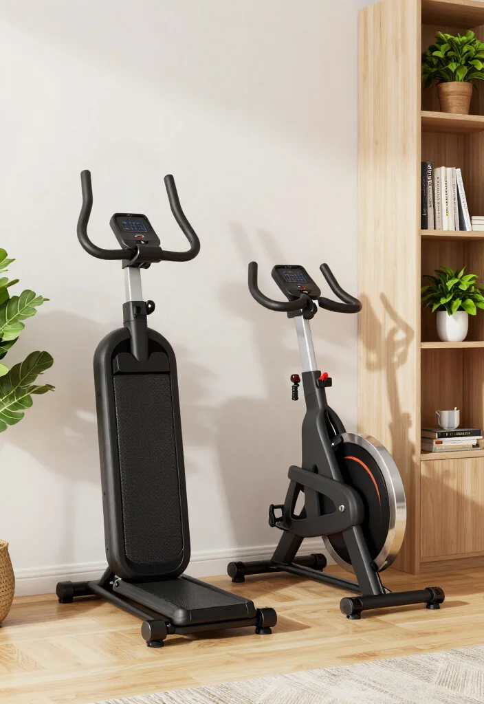 18 Small Home Gym Ideas That Fit in Apartments, Spare Rooms, and Tight Corners - 16. Compact Cardio Solutions 1