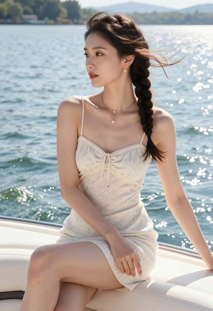 18 Wind-Resistant Lake Hairstyles for Riding on Speed Boats - 2. Braided Crown 1