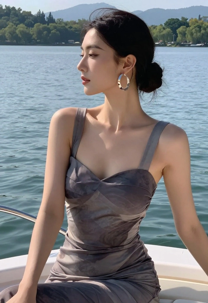 18 Wind-Resistant Lake Hairstyles for Riding on Speed Boats - 5. Low Chignon 1