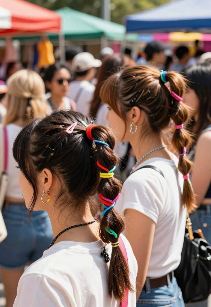18 Y2K Inspired Summer Updo Hairstyles for Trendsetters - 12. Twisted Side Ponytail 1