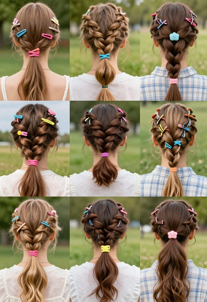 18 Y2K Inspired Summer Updo Hairstyles for Trendsetters - 5. Half-Up Half-Down with Twists 1