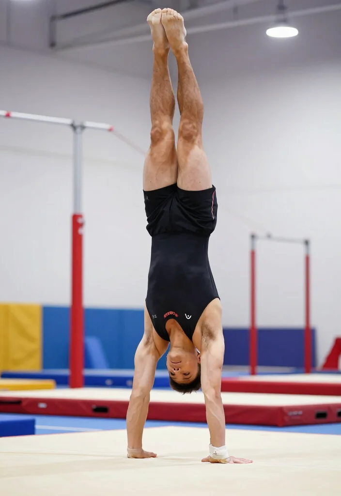 19 Advanced Gymnastics Poses to Work Toward After Nailing the Basics - 2. Handstand 1