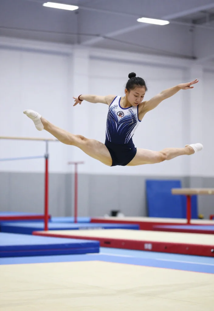 19 Advanced Gymnastics Poses to Work Toward After Nailing the Basics - 8. Split Leap 1