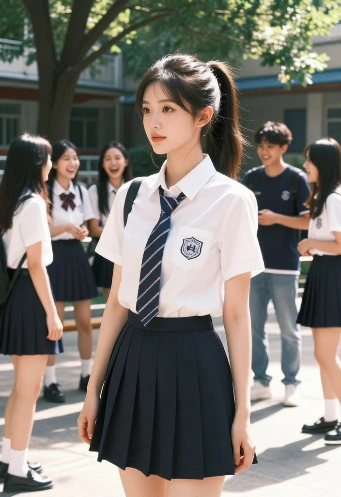 19 Aesthetic Back to School Hairstyles to Wow Your Friends - 2. Sleek Low Ponytail 1
