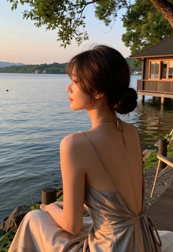 19 Aesthetic Lake Hairstyles Perfect for Your Next Cabin Trip - 13. Elegant Low Chignon 1