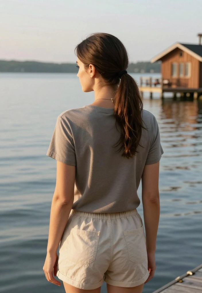 19 Aesthetic Lake Hairstyles Perfect for Your Next Cabin Trip - 4. Sleek Low Ponytail 1