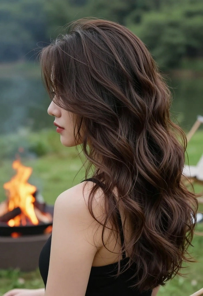 19 Beautiful Boho Lake Hairstyles for Evening Campfires - 19. Creative Layered Cut 1