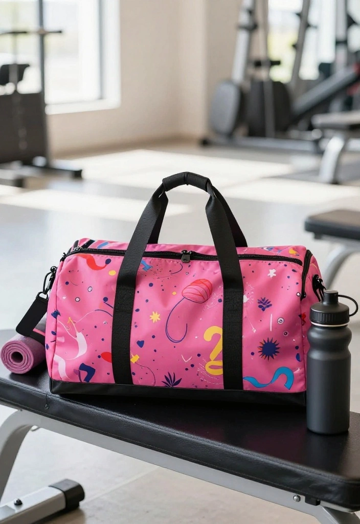 19 Best Gym Bags for Women That Fit Everything Without Becoming a Disorganized Mess - 17. The Trendy Printed Gym Bag 1