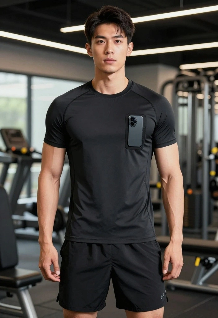 19 Best Men's Exercise Outfit Ideas for Every Training Style: Lifting, Running, and HIIT - 11. Tech-Friendly Gear 1