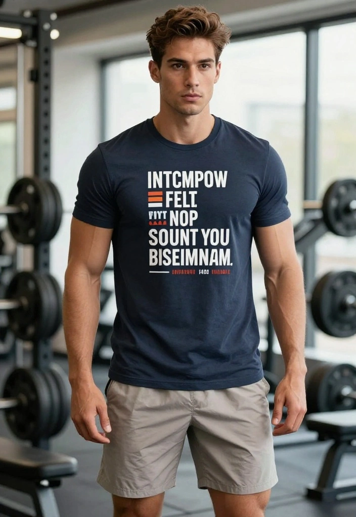19 Best Men's Exercise Outfit Ideas for Every Training Style: Lifting, Running, and HIIT - 14. Graphic Tees with Personality 1